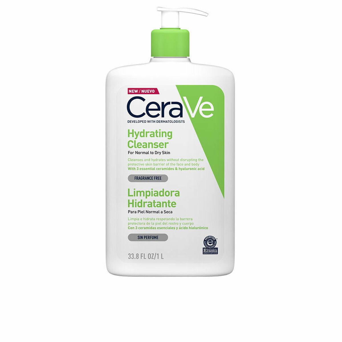 Ansigtsrens i gel-form CeraVe Hydrating Cleanser 1 L