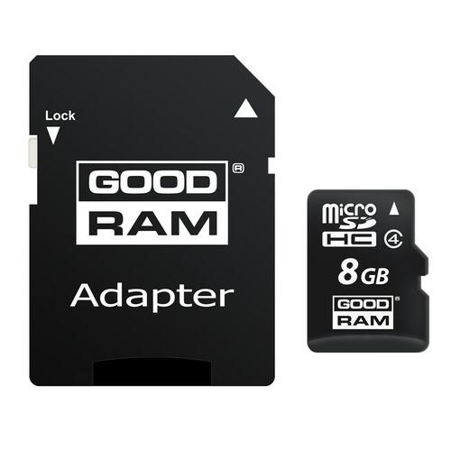 GoodRam microSDHC M40A 8 GB med SD-adapter
