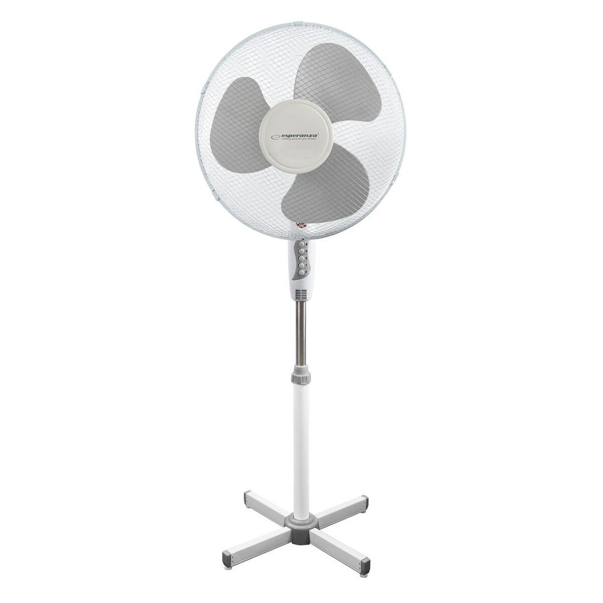 Fritstående ventilator Esperanza EHF001WE Hvid Grå 50 W