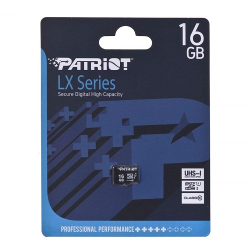 Patriot Memory microSDHC-kort 16 GB UHS-I U1 Class 10 - Sort