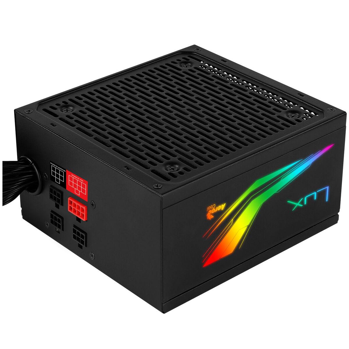 Aerocool LUX RGB 550M strømforsyning - 550 W, 80 Plus Bronze