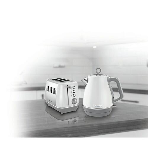 Kedel Morphy Richards Evoke Hvid Metal 2200 W 1,5 L
