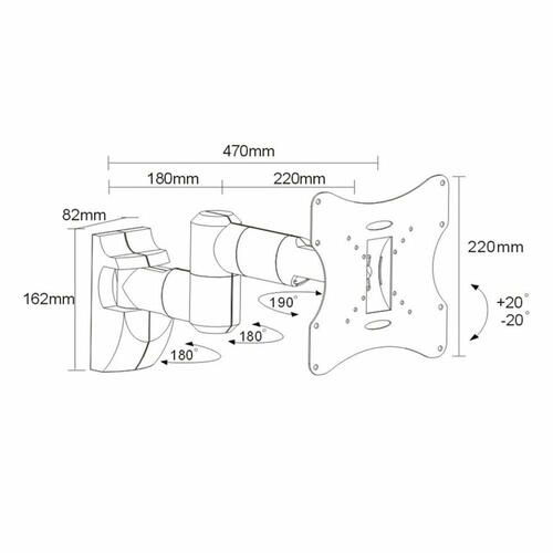 TV-holder MacLean MC-503 A S 23" 42" 30 Kg
