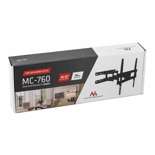 MacLean MC-760 vægbeslag til TV, 26-55", 30 kg