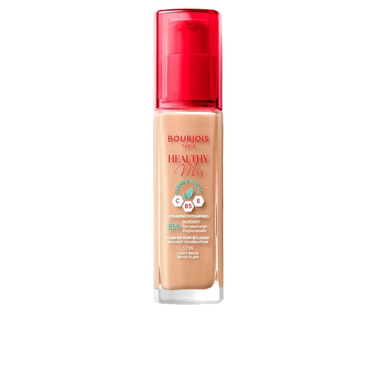Cremet Make Up Foundation Bourjois Healthy Mix Nº 53 Light Beige 30 Ml