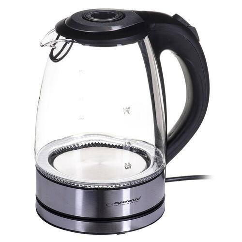 Kedel Esperanza EKK012 Sort Glas Plastik 2200 W 1,7 L