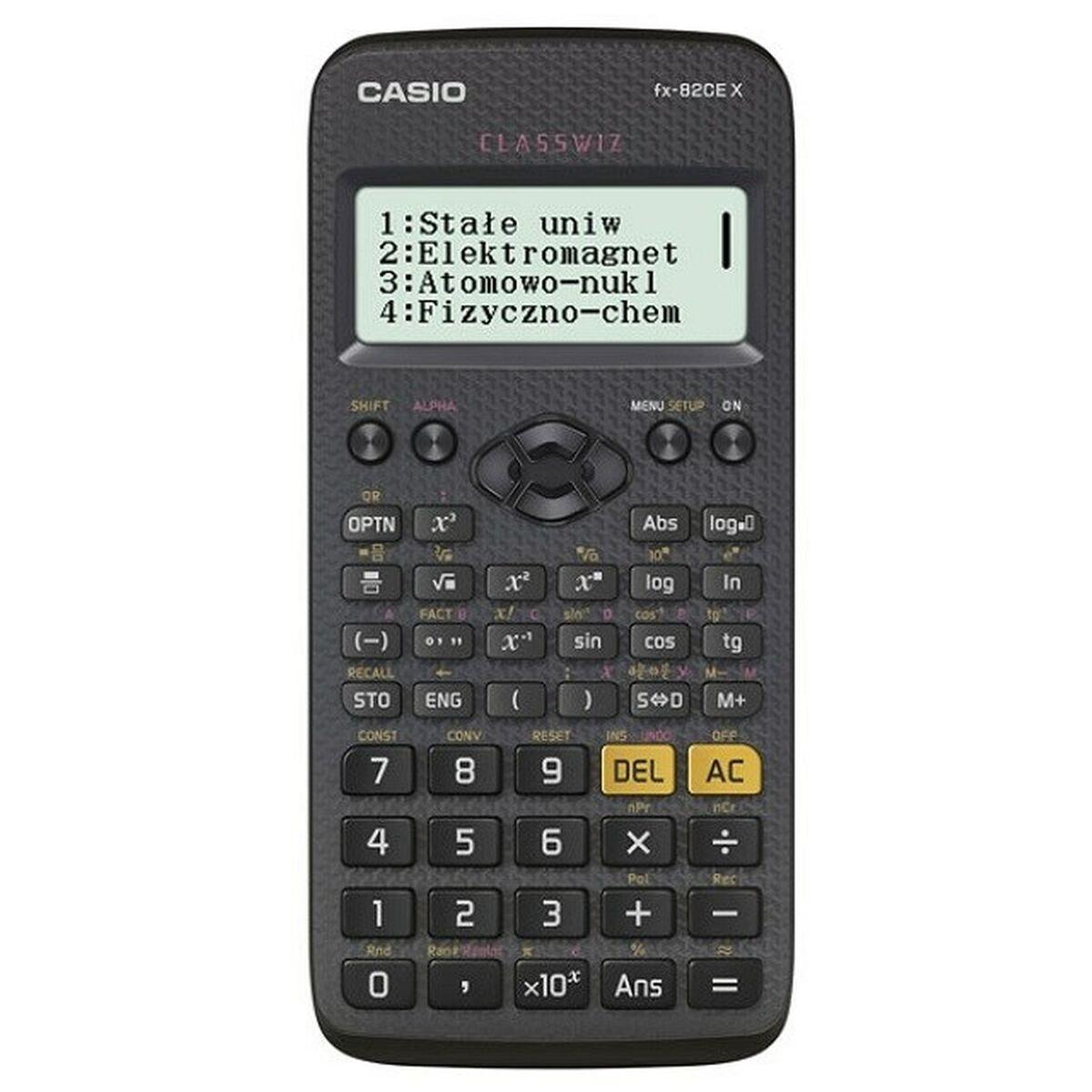 Casio FX-82CEX videnskabelig lommeregner - sort plastik
