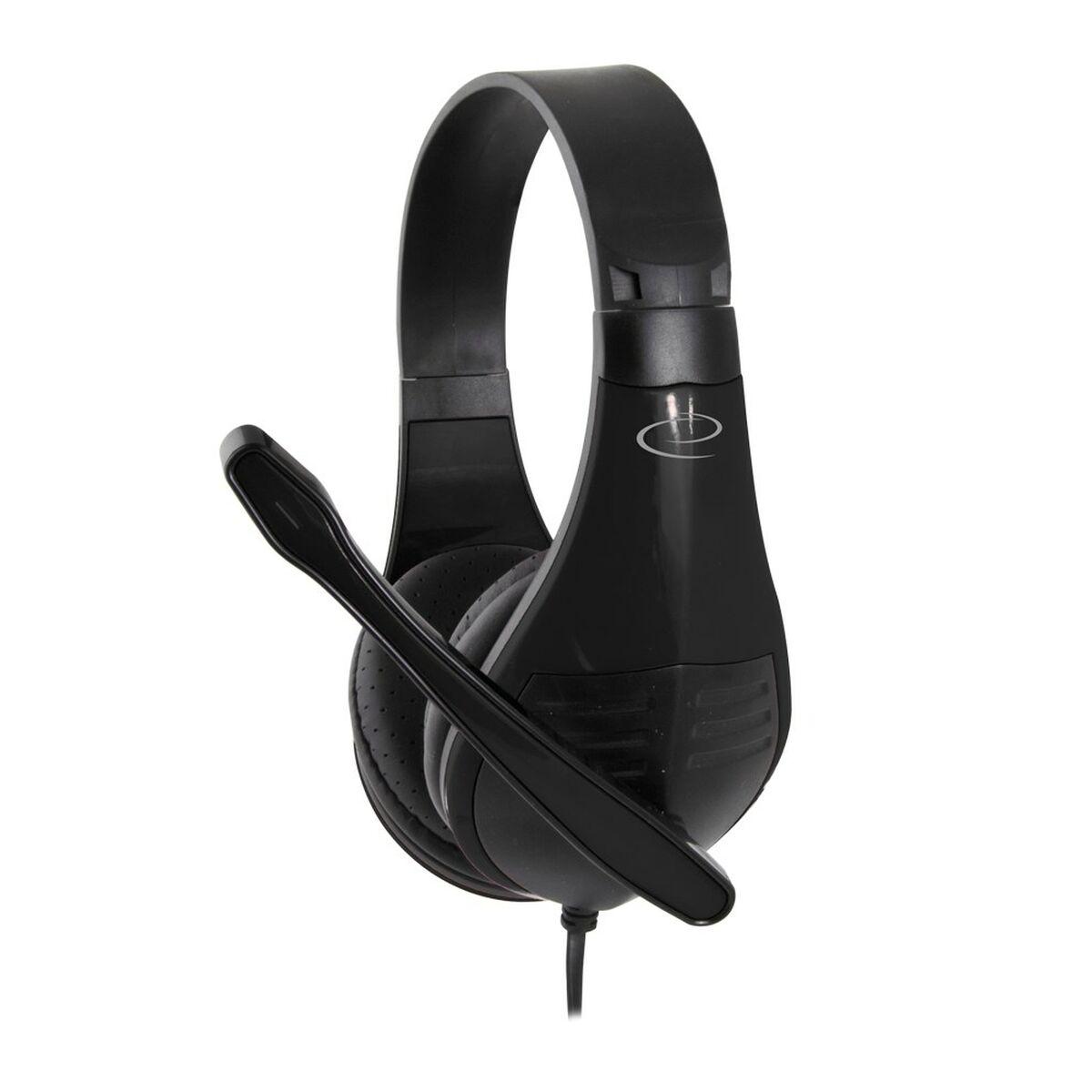 Esperanza EH209K gaming headset med mikrofon - Sort