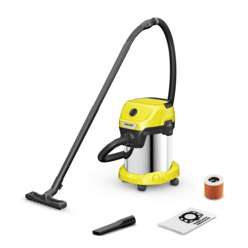 Kärcher WD 3 S V-17/4/20 våd-/tørstøvsuger, gul - 1000 W