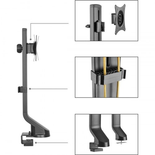 MacLean MC-853 skærmholder til bord, sort, 32"