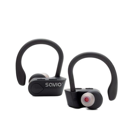 Bluetooth hovedtelefoner Savio TWS-03 Sort Grafit