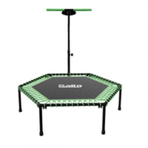 Salta Elastik Fitness Trampolin 5357G - sort/grøn, Ø 1,28 m