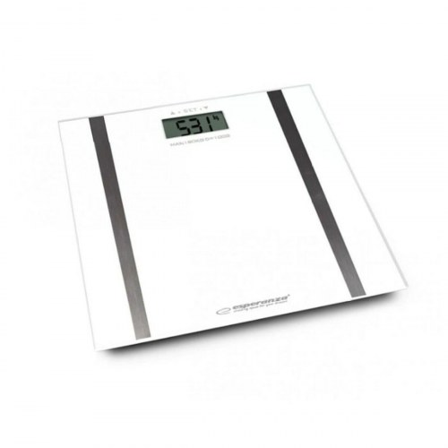 Esperanza Samba digital badevægt - hvid glas, 180 kg