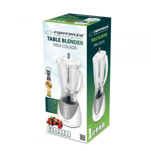 Esperanza EKM023E blender med kande, grå - 1,5 l, 350 W