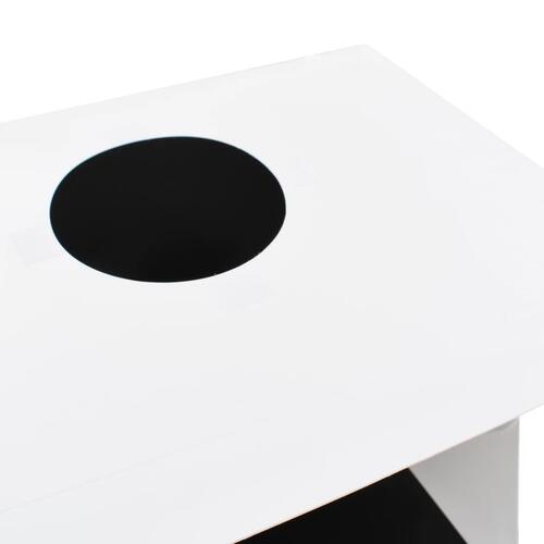 Foldbar lyskasse til fotostudie 40 x 34 x 37 cm plastik hvid
