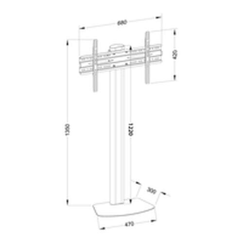 TV-holder Techly ICA-TR27 55" 40 kg