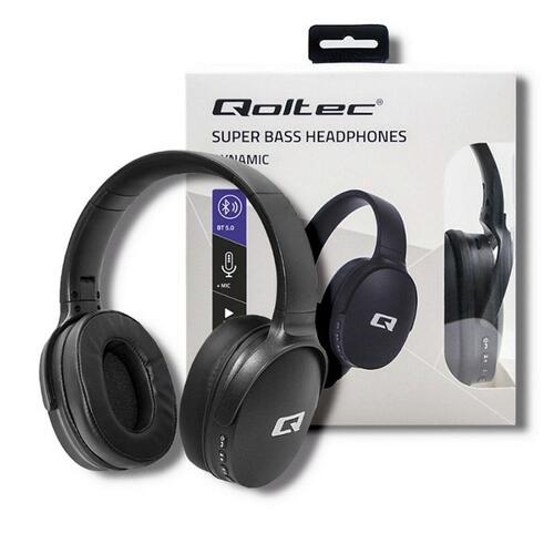 Bluetooth headset med mikrofon Qoltec 50851 Sort Grøn