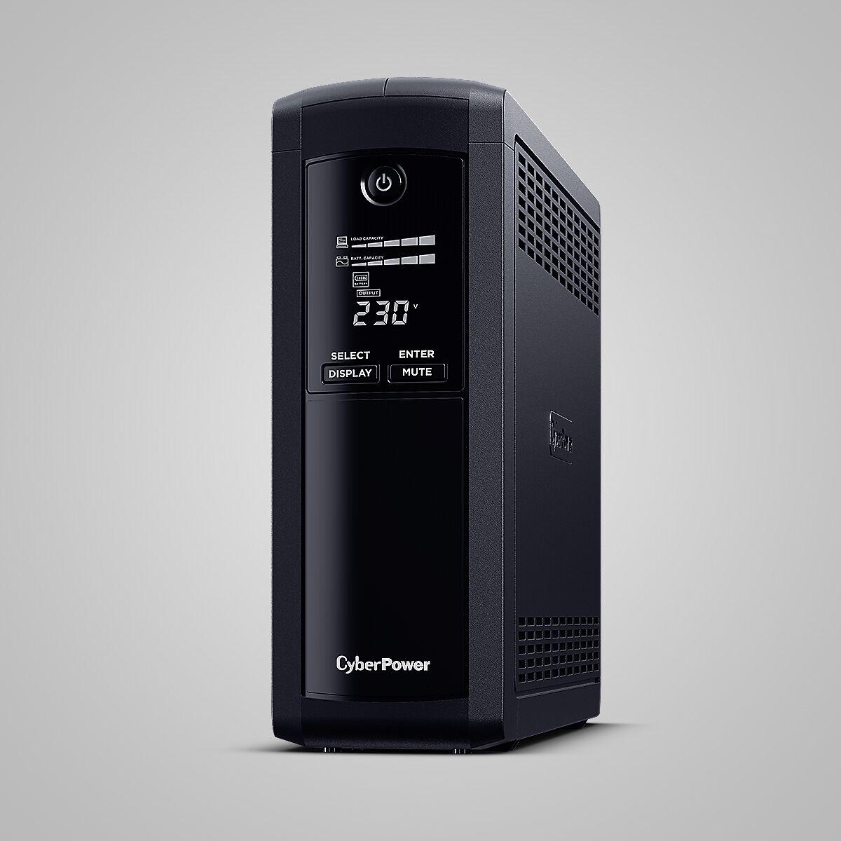 Cyberpower VP1200ELCD-FR interaktiv UPS 720 W - LCD, 5x AC, EU-stik
