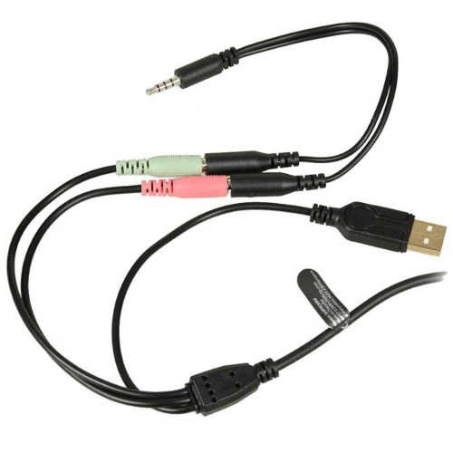 Ibox X3 gaming headset med mikrofon - sort/rød