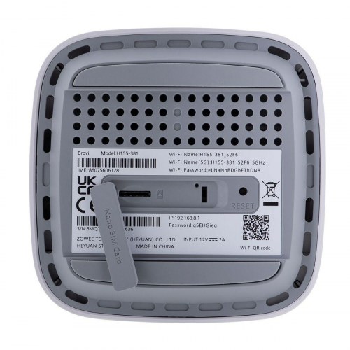 Brovi H155-381 5G Wi‑Fi router - hvid