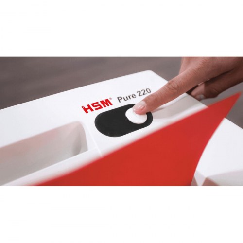 Hsm Pure 220 papirmakulator - 20 l, hvid, P-4