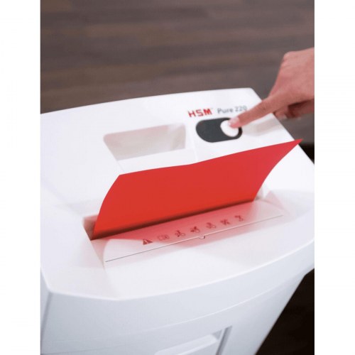 Hsm Pure 220 papirmakulator - 20 l, hvid, P-4