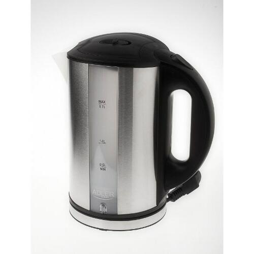 Kedel Adler AD 1216 Sort Sølvfarvet Rustfrit stål Plastik 2000 W 2200 W 1,7 L