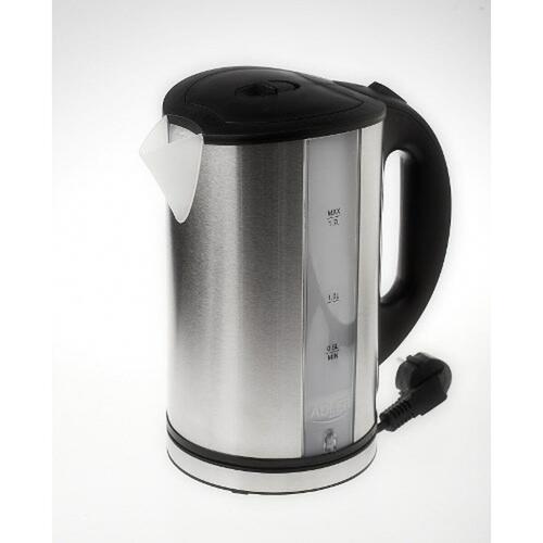 Kedel Adler AD 1216 Sort Sølvfarvet Rustfrit stål Plastik 2000 W 2200 W 1,7 L