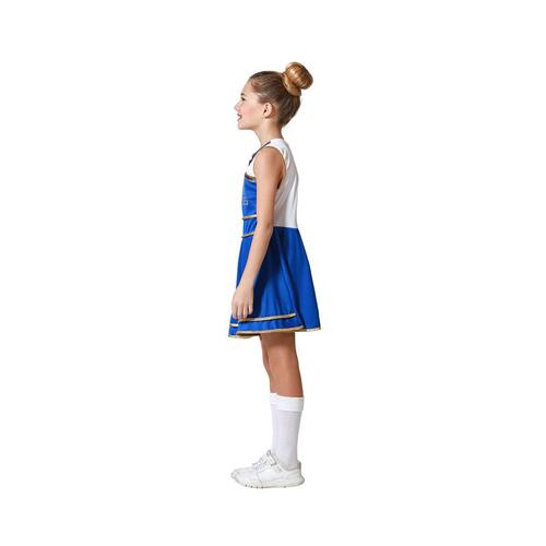Kostume til børn Blå Cheerleader 10-12 år