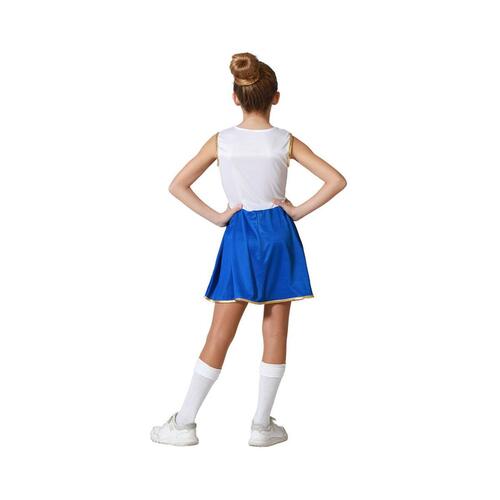 Kostume til børn Blå Cheerleader 3-4 år