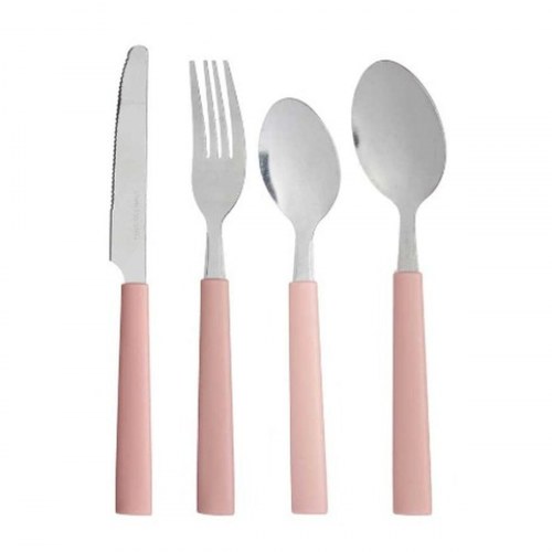 Bestiksæt Kinvara - 16 dele, pink/sølv, rustfrit stål