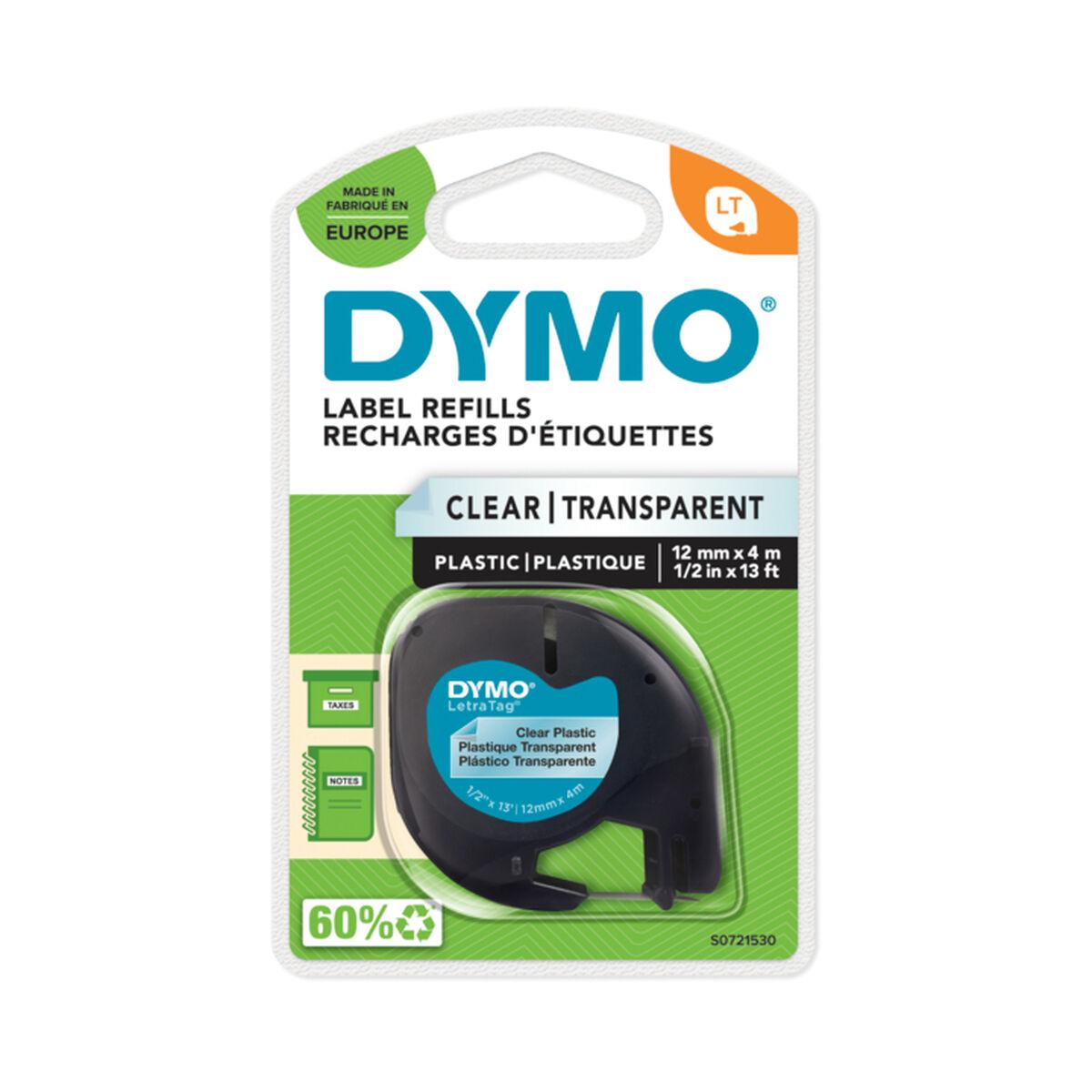 Lamineret tape til mærkningsmaskiner Dymo S0721530 Sort