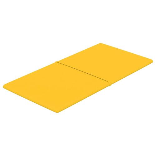 Vægpaneler 12 stk. 60x30 cm 2,16 m² fløjl gul