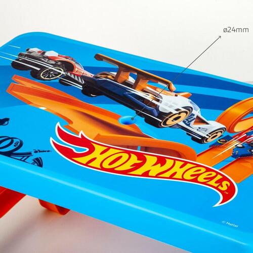 Sæt med børnebord og affaldsspand Hot Wheels Blå Orange Plastik 69 x 42 x 79 cm