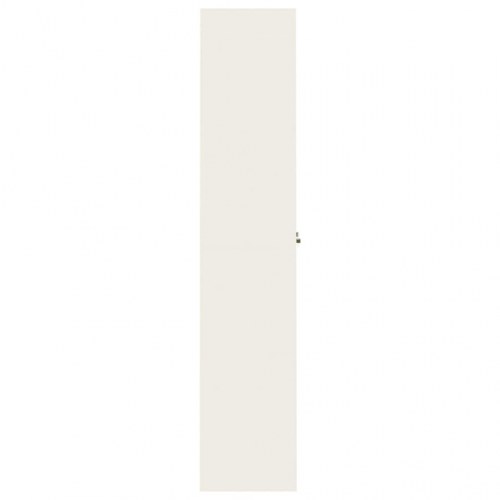Arkivskab 90x40x200 cm stål hvid