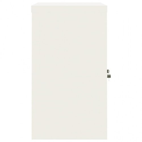 Arkivskab 90x40x70 cm stål hvid
