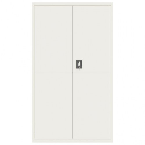 Ekstra bredt arkivskab i stål - 105×40×180 cm, hvid, låsbart