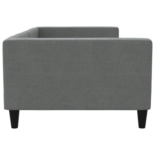 Daybed 100x200 cm stof mørkegrå