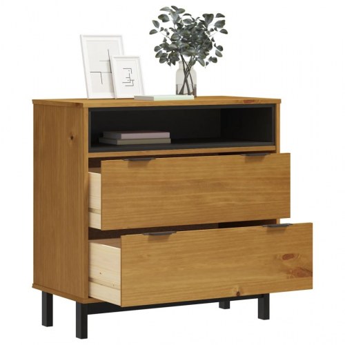 Kommode FLAM 80 x 40 x 80 cm i massivt fyrretræ