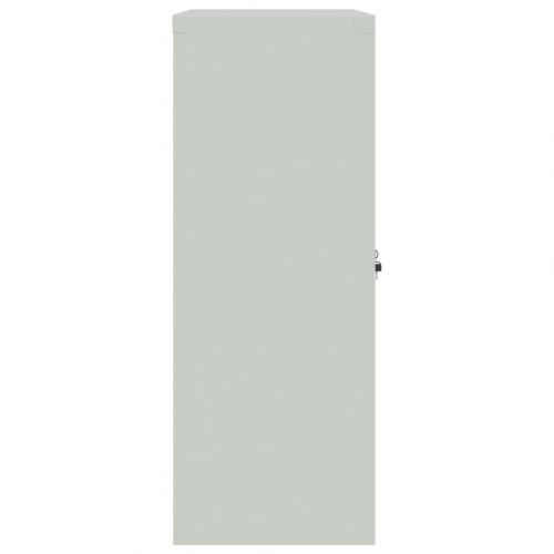 Arkivskab i stål 90×40×105 cm - lysegrå, låsbart
