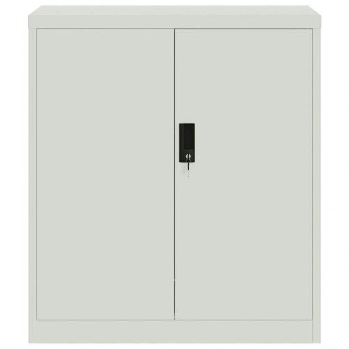 Arkivskab 79x40x90 cm stål lysegrå