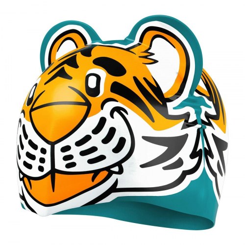 Speedo badehætte til børn - blå/grøn silikone, onesize