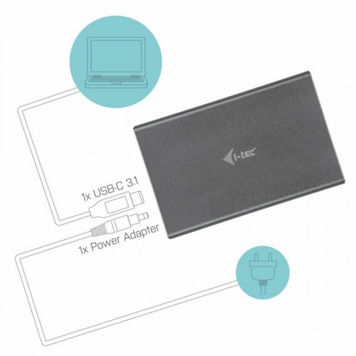I-Tec CAMYSAFEDUALM2 harddisk-lomme til SSD (aluminium)