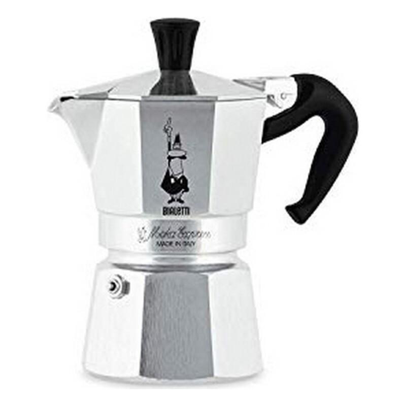 Express Kaffemaskine Bialetti Moka Express Rustfrit Stål Aluminium Skodelice