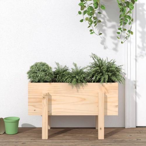 Plantekasse 62 x 30 x 38 cm i massivt fyrretræ