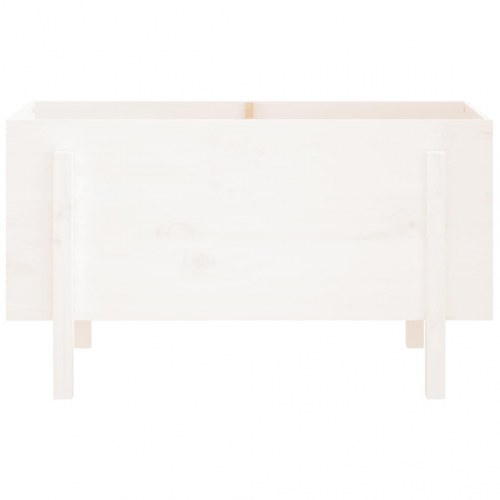 Højbed 101x50x57 cm massivt fyrretræ hvid