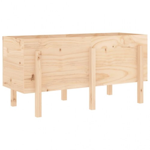 Højbed 121x50x57 cm massivt fyrretræ