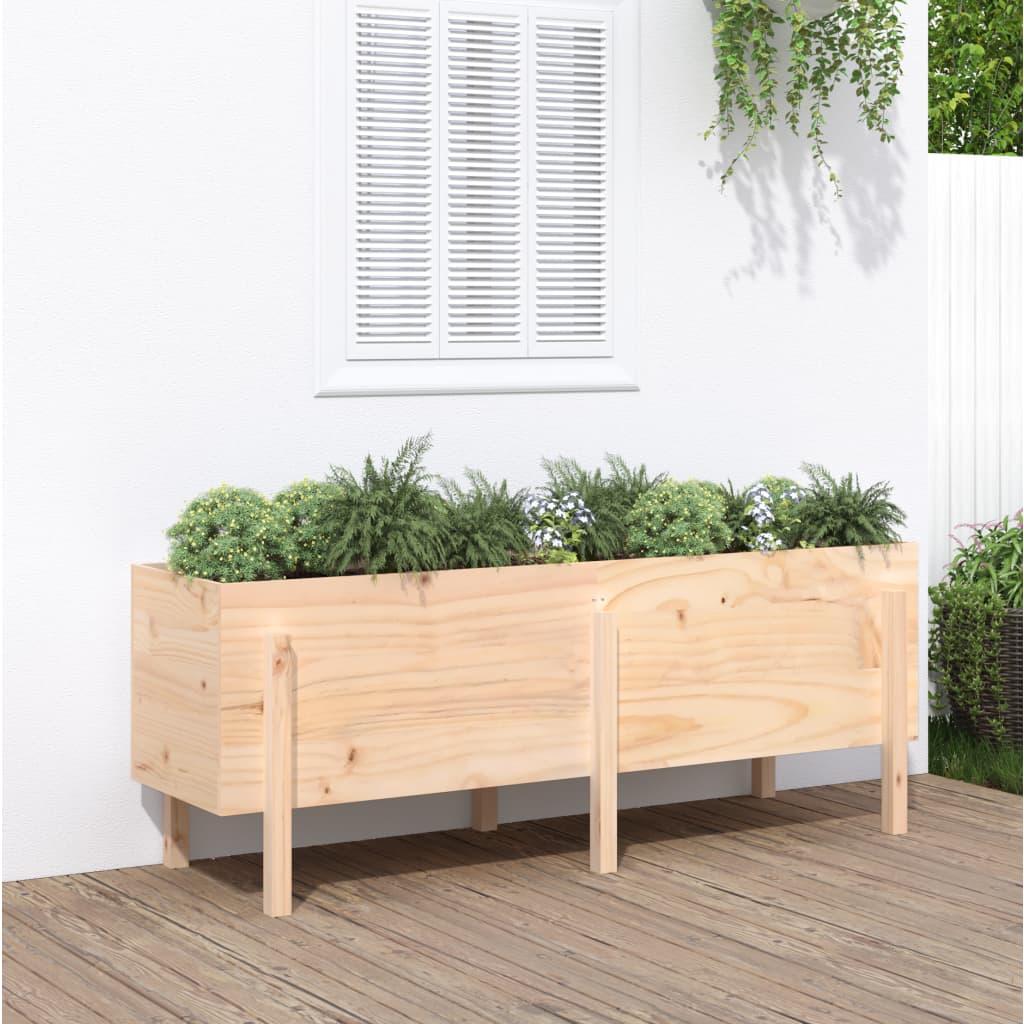 Højbed 160x50x57 cm massivt fyrretræ