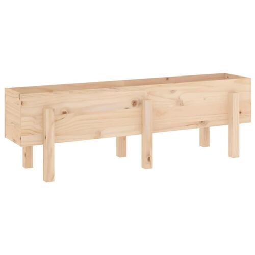 Højbed 121x30x38 cm massivt fyrretræ