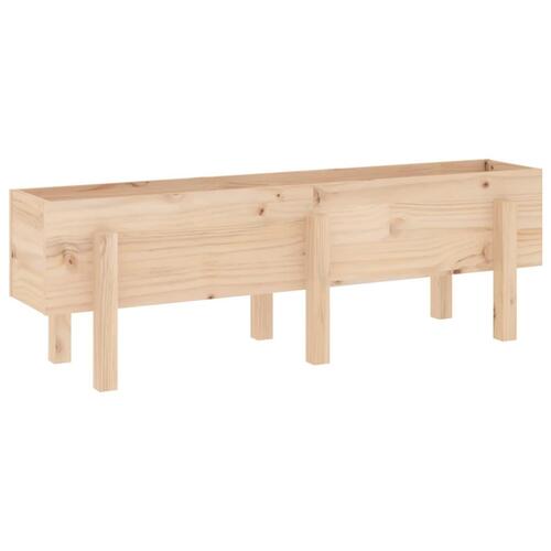 Højbed 121x30x38 cm massivt fyrretræ